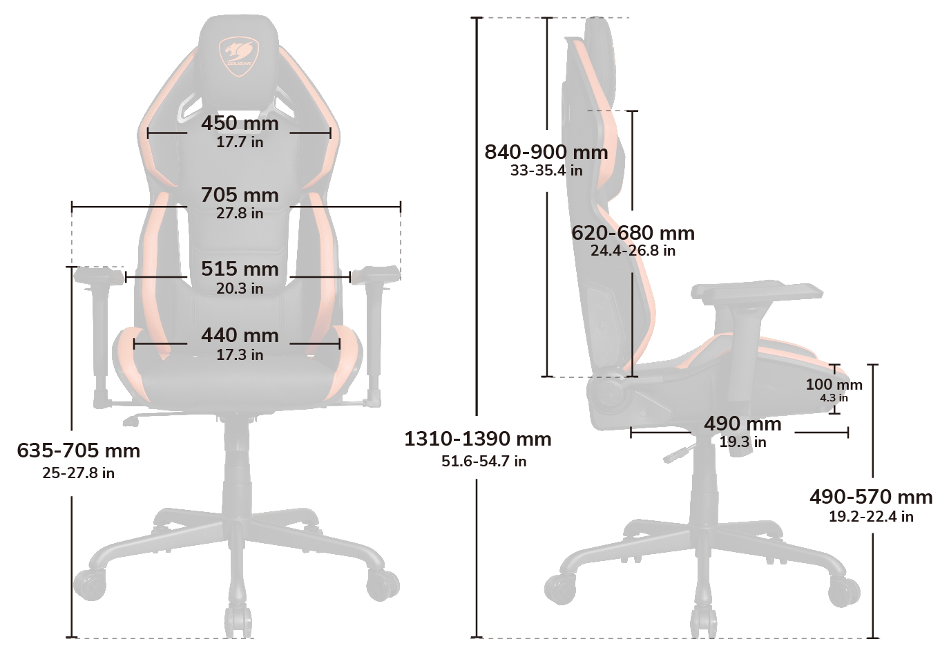 COUGAR HOTROD BLACK Gaming Chair